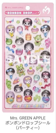 Mrs. GREEN APPLE ボンボンドロップシール パーティー