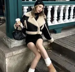 Diante 【CROPPED BOA MOUTON JACKET】