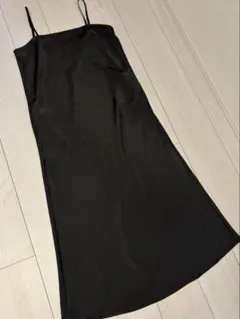 キャミワンピース　チャコールブラウン