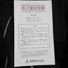 東映　株主優待券　(4枚綴り)のサムネイル