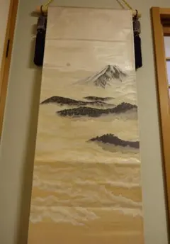 横山大観、【双龍争珠】、希少な画集より、新品高級額装付、状態良好
