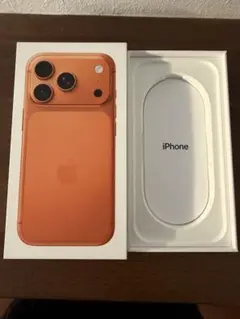 iPhone17pro 空箱（オレンジ）