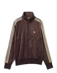 adidas ファイヤーバード ベロア トラックトップ ダークブラウン