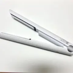 ホワイト コードレスストレートヘアアイロン 収納ケース付き