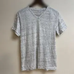 グレー系 Vネック Tシャツ 半袖