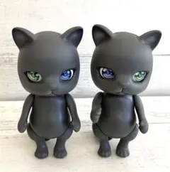 CAPSULE DOLL カプセルドール 猫 グレー　CAT 2匹セット