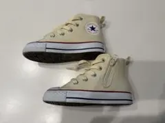 コンバース クリーム色 ハイカットスニーカー