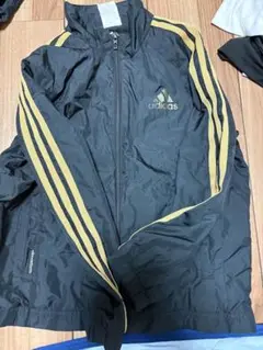 adidas ジャージ 上下セット 黒/金