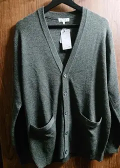 【新品】シンプルなカーディガン 学校やオフィスのエアコン対策に♪ LL グレー