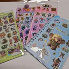 イタリアンブレインウォーターボンボンドロップシール、ホログラムメモ帳セット61