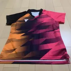 VICTAS 卓球ウェア Mサイズ オレンジ/ピンク