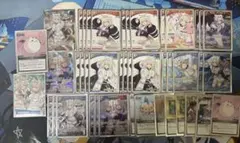 スリーブ付き‼️ ホロライブカード　フワモコ　デッキ　パーツ