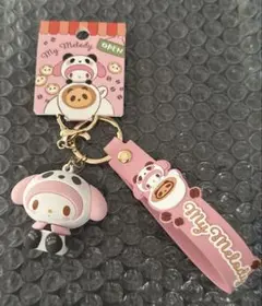 パンダスイーツ ラバー立体キーホルダー マイメロディ MyMelody
