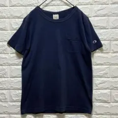 チャンピオン　レディースTシャツ【M】ワンポイント　ネイビーのサムネイル