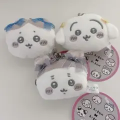 ちいかわ ミニがまぐち〜リボン〜ハチワレ うさぎ カニちゃん３種セット