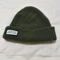 STUSSY オリーブ ビーニー フリーサイズ