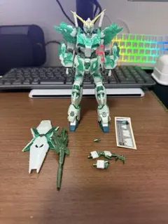 2体セット 組み済み ジャンクMG、HGユニコーンガンダム 光の結晶体