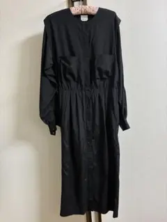 FILL THE BILL ロングシャツワンピース ブラック 1