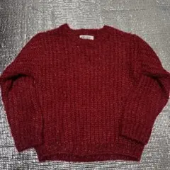 ワインレッド ニットセーター 100cm~