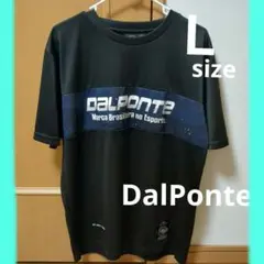 DALPONTE プラシャツ　半袖シャツ ブラック Ｌサイズ