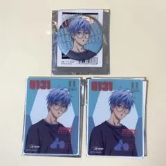 黒子のバスケ　Anique　メタリック缶バッジ・箔押しクリアフォト　黒子テツヤ