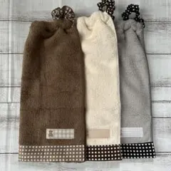 おりこうタオル おりこうエプロン くまネームテープ 一重 3枚セット