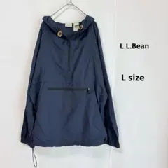 L.L.Bean エルエルビーン　アノラックパーカー　L ネイビー　ナイロンのサムネイル