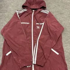 美品！adidas クラシックス　ウインドブレーカー　赤　Lサイズ