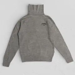 Callaway タートルネック ニット セーター グレー ゴルフウェア 古着