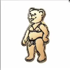 supreme not sorry pin ピンズ　くま　熊　ほぼ新品
