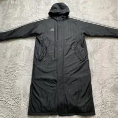adidas アディダス　CLIMAPROOF ベンチコート ブラック　サイズL