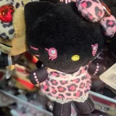 ハローキティ ヒョウ柄ドレス ぬいぐるみ