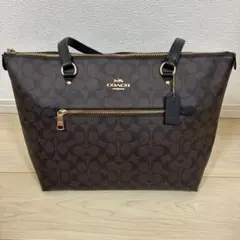 COACH ダークブラウン トートバッグ