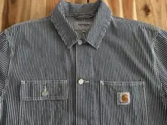 古着 カーハート Carhartt ヒッコリー　オーバーオール　美品 Carhartt (カーハート) 00s ヒッコリー ストライプ ペインター