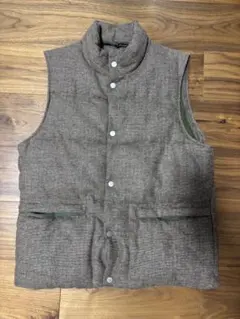 【美品】ZARAブラウン チェック柄 ベスト