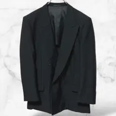 フォーマルジャケット スーツ 黒 冠婚葬祭 無地 ウール100(94A6)メンズ