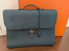 バッカス様 エルメスサックアデペッシュ38ブルージーン - メルカリ