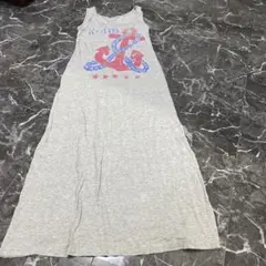 処分価格　ロゴ　UNIQLO ロングワンピース　美品