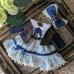 77 ピコニーモ オビツ11 カーディガン付きワンピース ブルー