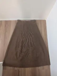 ブラウン フレアスカート Lサイズ