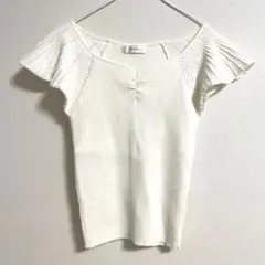 Feroux 半袖リブニット ホワイトのサムネイル