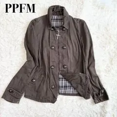 00s PPFM ナポレオンジャケット ミリタリー ギミック ジップ カーキ L