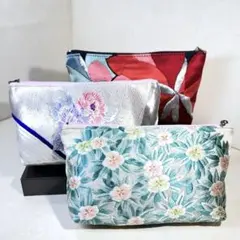 674帯リメイクポーチ3個セット