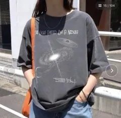 ANME 宇宙プリント半袖Tシャツのサムネイル