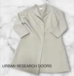 URBAN RESEARCH DOORS ダブルクロスガウンコート mint
