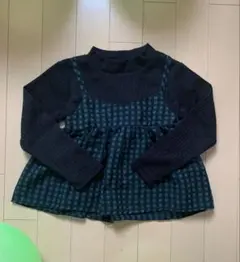 長袖カットソー サイズ110 チェック柄