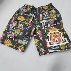JAM.130cm ハーフパンツ 総柄 WORKING CARS