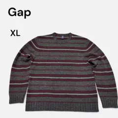 00s GAP ウール100% ボーダー ニット セーター XL