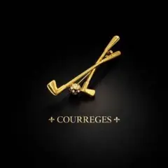 美品 ✨ ヴィンテージ COURREGES クレージュ ブローチ ゴルフ