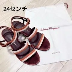 美品】Salvatore Ferragamo サンダル 24cm コルクソール - メルカリ